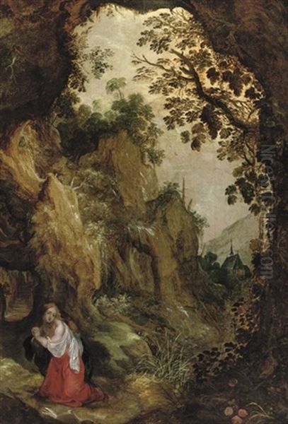 The Penitent Mary Magdalene In The Wilderness - view 1