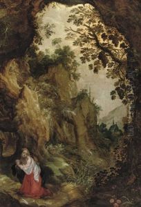 The Penitent Mary Magdalene In The Wilderness