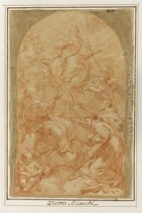 Adoration Of Mary. by Pietro Bianchi