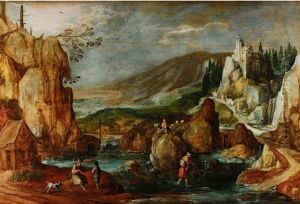 Die Furt Im Gebirge by Joos de Momper the Younger