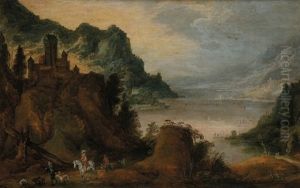 Paysage De Montagne Et Cavalier