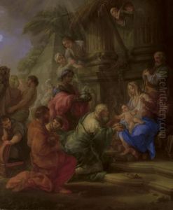The Adoration Of The Magi by Pietro Bianchi