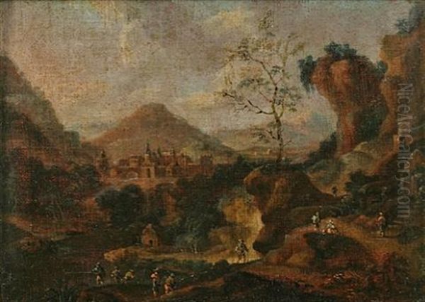 Mountainous Landscape (+ Another Similar; 2 Works) - view 1