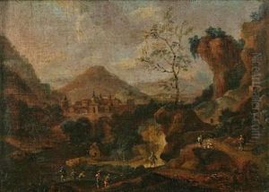 Mountainous Landscape (+ Another Similar; 2 Works)