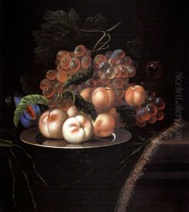 Felslandschaft Mit Wanderen Und Betenden In Einer Grotte by Joos de Momper the Younger