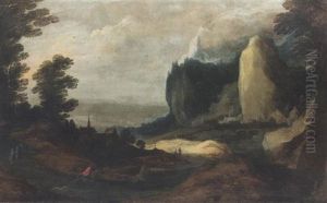 Paesaggio Con Figure by Joos de Momper the Younger