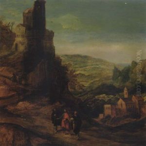 The Road To Emmaus by Joos de Momper the Younger