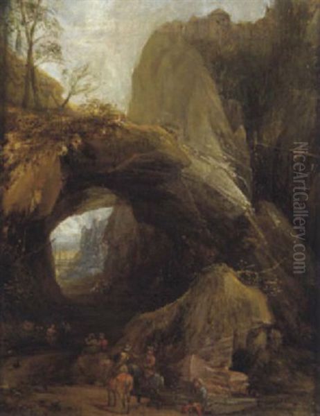 Reiter In Felsiger Landschaft - view 1