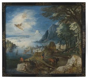 Landscape With The Fall Of Icarus by Joos de Momper the Younger