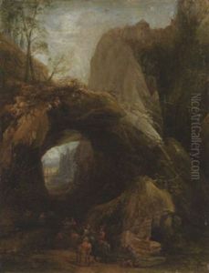 Felsige Gebirgslandschaft by Joos de Momper the Younger