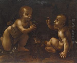 The Meeting Of Christ And The Infant Saint John The Baptist by Andrea Bianchi, Il Vespino