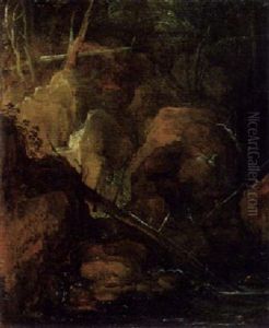 Gebirgsbach Mit Reiherpaar by Joos de Momper the Younger