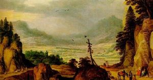 Paysage Montagneux Et Paysans by Joos de Momper the Younger