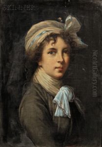 Self Portrait By Elisabeth Louise Le Brun by Charles Bianchini