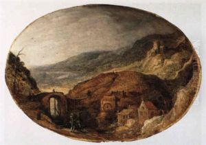 Gebirgslandschaft Mit Wassermuhle An Einem Flus by Joos de Momper the Younger