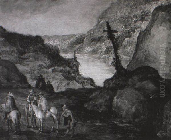 Reiter In Einer Felsigen Landschaft - view 1