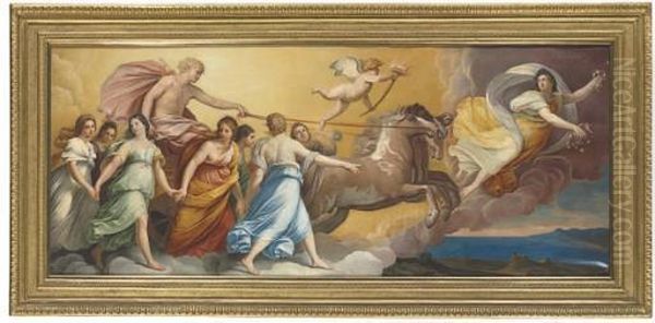 Aurora: Apollo In His Chariot Preceeded By Dawn - view 1