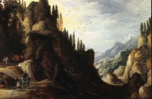 Paysage De Montagne by Joos de Momper the Younger