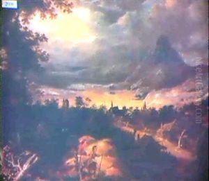 The Archangel Raphael Leading The Blind Tobias Through A    Landscape