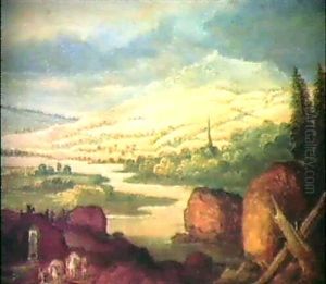 Paysage Fluvial Anime by Joos de Momper the Younger