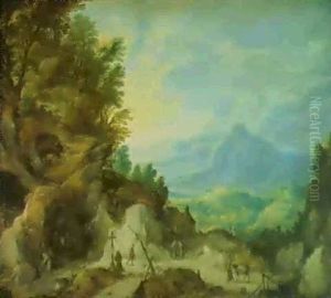 Paisaje Montanoso Con Ermitanos