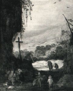 A Mountainous Landscape With Peasants by Joos de Momper the Younger