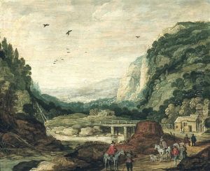 Paysage Rocheux Anime by Philips de Momper the Younger