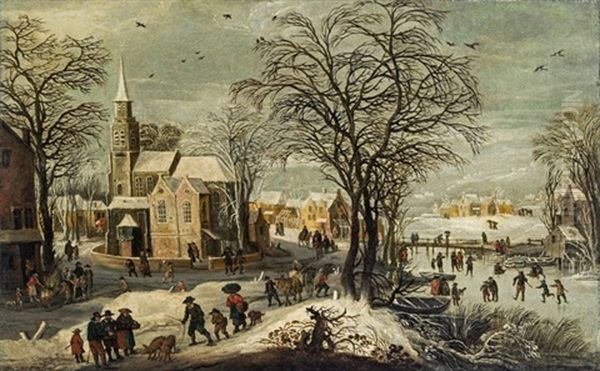 Winterlandschaft Mit Kirche - view 1