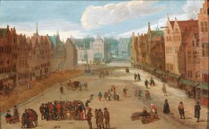 The Meir In Antwerp by Frans de Momper