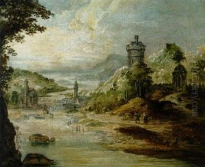 Landschaft Mit Figuren by Frans de Momper
