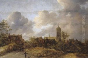 Blick Auf Ein Flandrisches Dorf