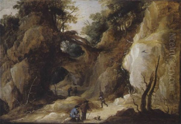 Villageois Sur Un Chemin De Montagne - view 1