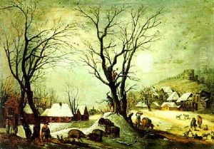Flandrische Winterlandschaft by Frans de Momper