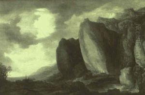 Phantastische Landschaft Mit Flustal by Frans de Momper