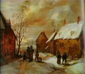Ein Dorf Im Winter