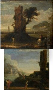 Paysage Aux Pecheurs (+ Paysage Aux Voyageurs; Pair)