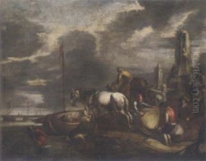 Stevedores At A Harbour