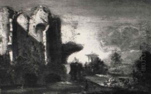 Landschaft Mit Ruinen