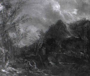 Sudliche Gebirgslandschaft Mit Wanderern