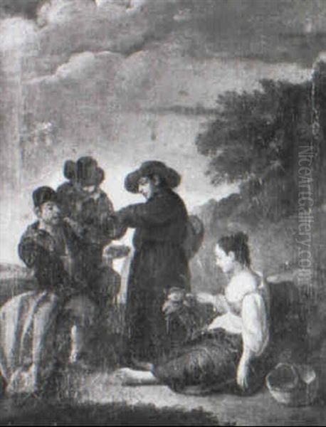 Peasants In A Landscape - view 1