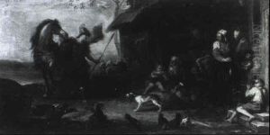 Herminie Chez Les Bergers by Paolo Monaldi