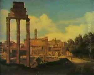 The Forum Romanum With The Capitol, Rome