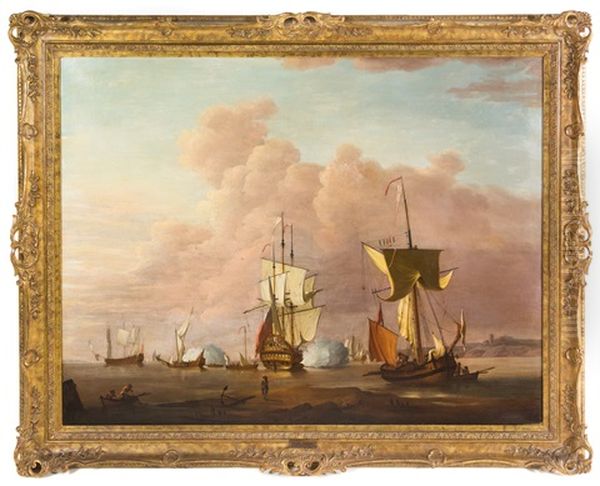 A Royal Yacth And A Flagship Of The Squadron Of The Red - view 1