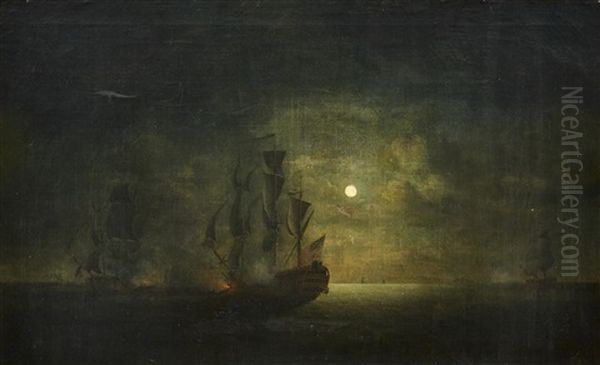Sea Battle In Moonlight - view 1