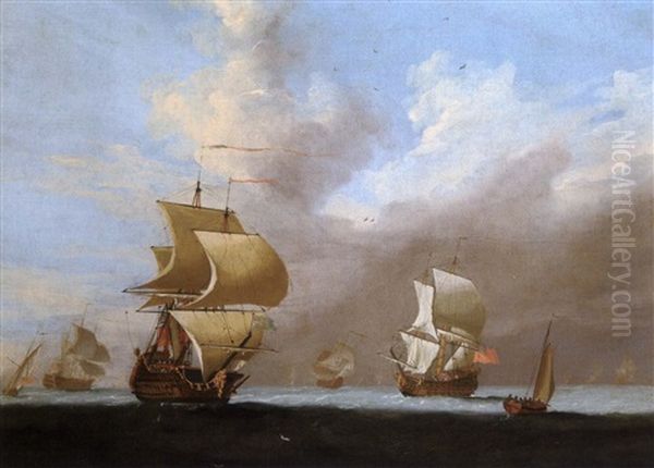 Navires Anglais Par Temps Calme - view 1
