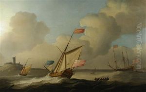 Shipping Off The Coast by Peter Monamy