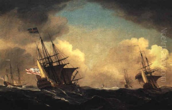 A Squadron Going To Windward - view 1