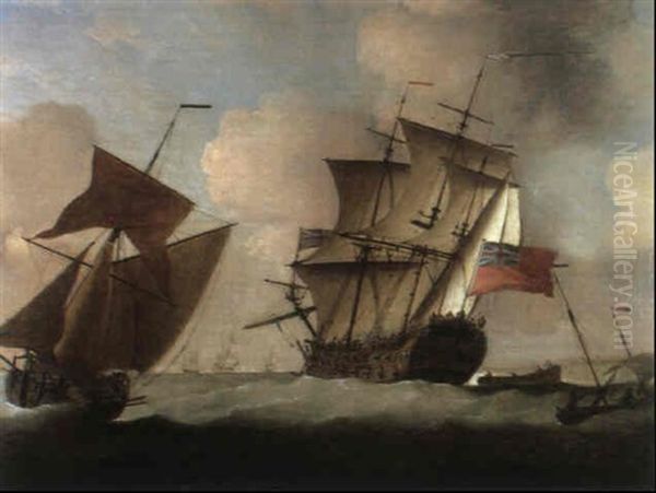 A Third-rate Joining Her Squadron Off Elizabeth Castle, Jersey - view 1