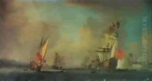 The Royal Yacht, Peregrine And A Smack Rigged Royal Yacht Onthe Medway Off The Coast At Gillingham, Kent, & Upnor Castle The Royal Yacht, Peregrine And A Smack Rigged Royal Yacht Onthe Medway Off The Coast At Gillingham, Kent, & Upnor Castle