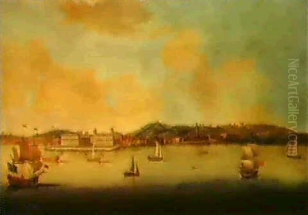 A Prospect Of Greenwich From The North Bank Of The Thames, With Shipping In The Fore- Ground - view 1